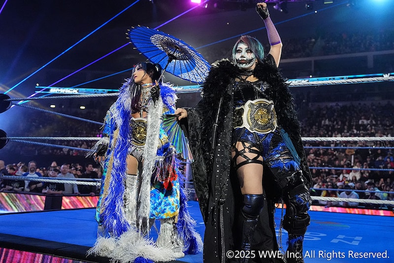 【WWE】女子タッグ王者アスカ&カイリがノンタイトル戦でナイア&ラッシュにまさかの敗戦