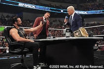 【WWE】翌日統一WWE王座戦へ調印式 マッキンタイアが王者コーディを襲撃「明日お前の大事なものを奪う」