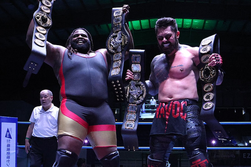 【全日本】ザイオン&オデッセイが鈴木粉砕で圧巻の世界タッグ奪取 青柳&安齋が挑戦名乗り