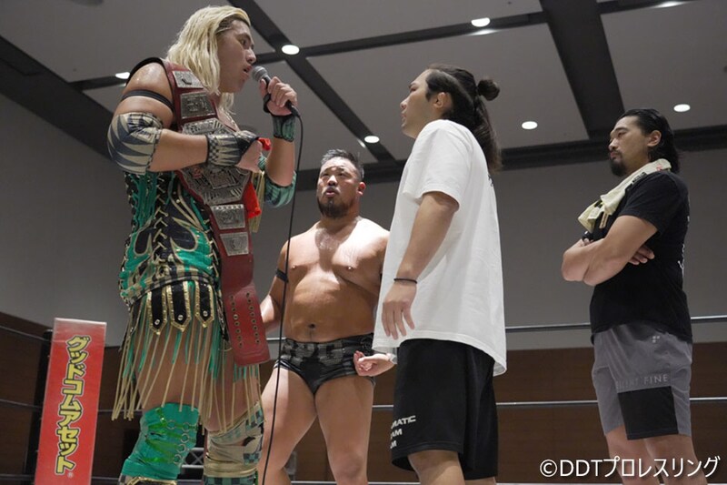 【DDT】飯野&納谷がTo-y&高鹿退けKO-DタッグV4 10・19後楽園で樋口&石田迎撃が決定