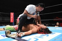 【新日本】ヒロムが石森撃破でGHCジュニア初防衛 電撃来場・Eitaが襲撃KO「お前の思い通りにはさせねえ」