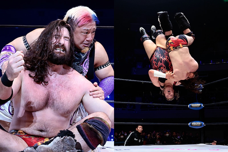 【NOAH】クロスど迫力ダイブ連発も…サクソンが“英国巨漢対決"制してアトラス王座奪取