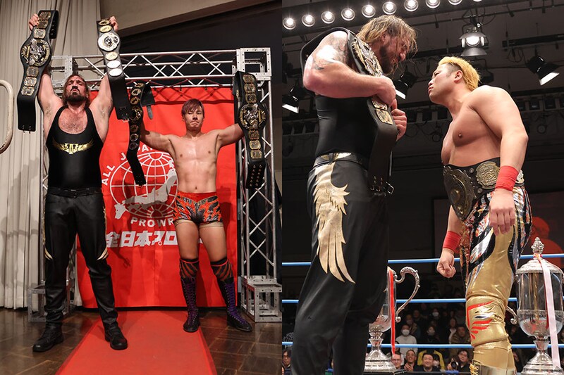 【全日本】最強タッグ覇者・綾部&タロースが頂上決戦制して世界タッグ戴冠 タロースが1・25幕張で三冠挑戦へ