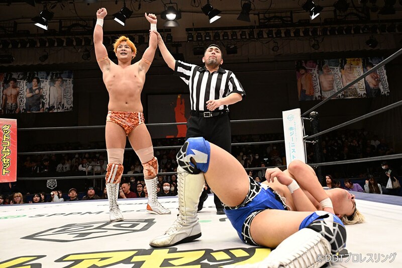 【DDT】NOAH宮脇純太がDDTにレギュラー参戦、初戦で瑠希也に快勝 「ピッカピカのプロレスをお届けします」
