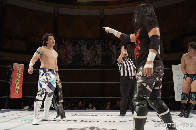 【DDT】2冠王者・上野が前哨戦制すも不安吐露 佐々木は豪語「てめえに負けることは2度とない」