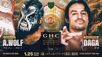 【NOAH】1・25大阪でGHCナショナル戦「ウルフvsダガ」、丸藤vsアレハ一騎打ち OZAWAは1・24清水から復帰 1〜2月4大会カード発表