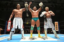 【新日本】毘沙門チンがTMDKを熱戦撃破でNEVER6人タッグ奪取 「もっとベルトかき集める」