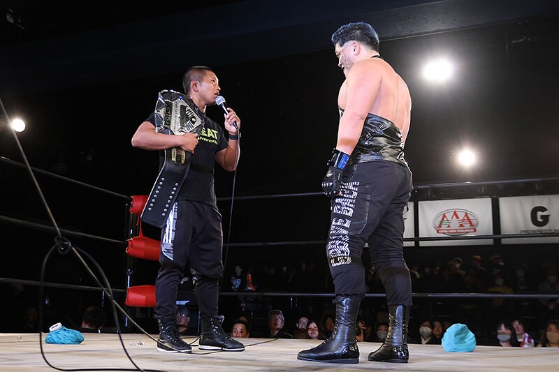 【GLEAT】G-REX戦へ「絶好調」河上が豪快勝利 王者・リンダマンと舌戦