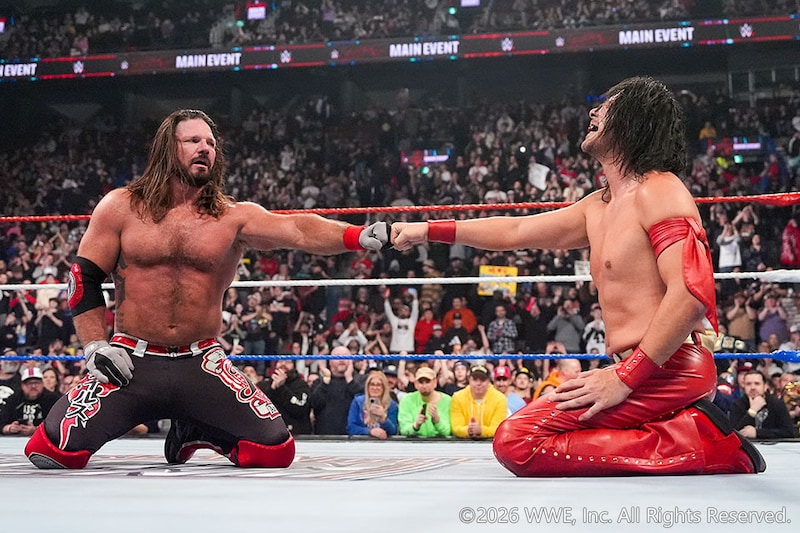 【WWE】AJが中邑を熱戦撃破 最後の?ライバル対決が緊急実現