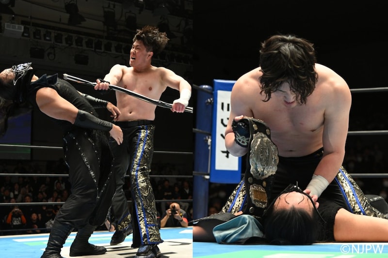 【新日本】ワトが王者・DOUKIを鉄パイプ攻撃から直接ピン IWGPジュニア挑戦へ猛烈デモ