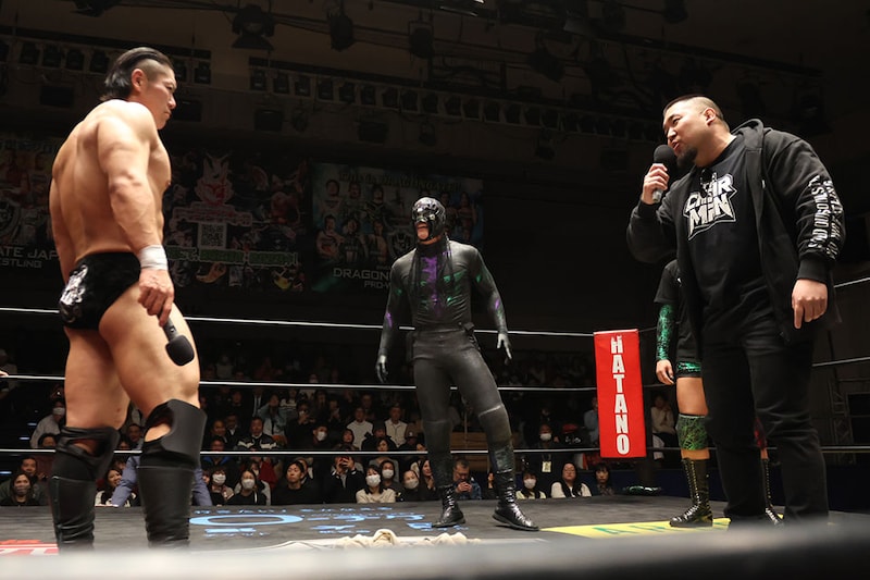 【DRAGONGATE】マサ北宮電撃来場でPSYPATRAとT2000Xが共闘宣言 2・23福岡国際で我蛇髑髏との全面対決が決定