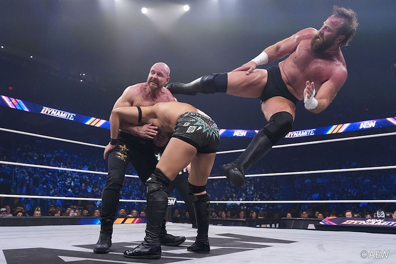 【AEW】TAKESHITAがコンチネンタル王座挑戦へ前哨戦敗北も王者モクスリーと真っ向火花