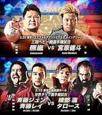 【全日本】3・20八王子・三冠戦「宮原vs羆嵐」、3・15後楽園・世界タッグ戦「綾部&タロースvs斉藤ブラザーズ」正式決定
