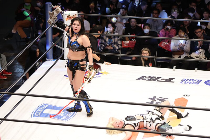 【スターダム】HANAKOが残り9秒でアキラ振り切りフューチャーV3 シンデレラTでの防衛戦示唆