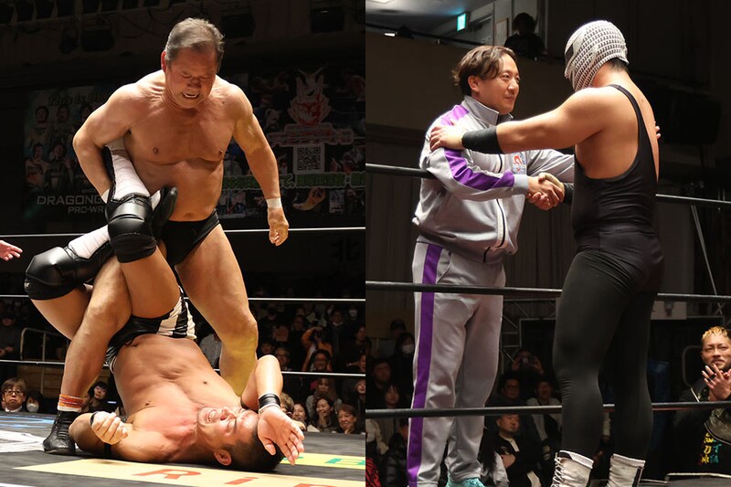 【DRAGONGATE】藤波が55周年目前にアジアタッグ初挑戦 最古のベルト獲りならずもマシーン・JとLEONAに「俺の夢を二人で叶えてくれ」