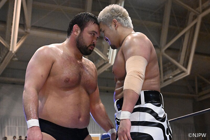【新日本】ウルフとK.O.Bが初対決 Ice「オリンピックじゃ感じることができないプロレスハイを与えてやるよ」