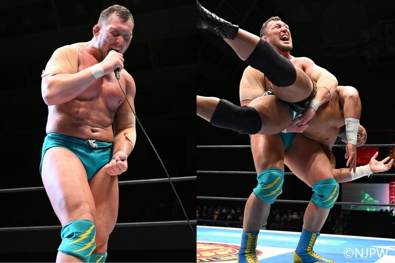 【新日本】オレッグがHENAREとの大肉弾制してNJCベスト8入り シングル初メインを絶叫締め