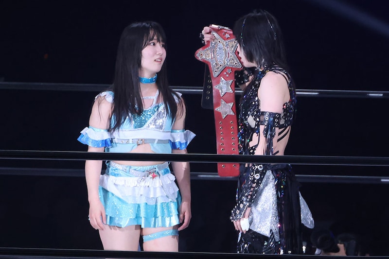 【スターダム】「COSMIC ANGELSを懸ける!」 玖麗が上谷直接ピンで4・26横浜アリーナで赤いベルト挑戦へ