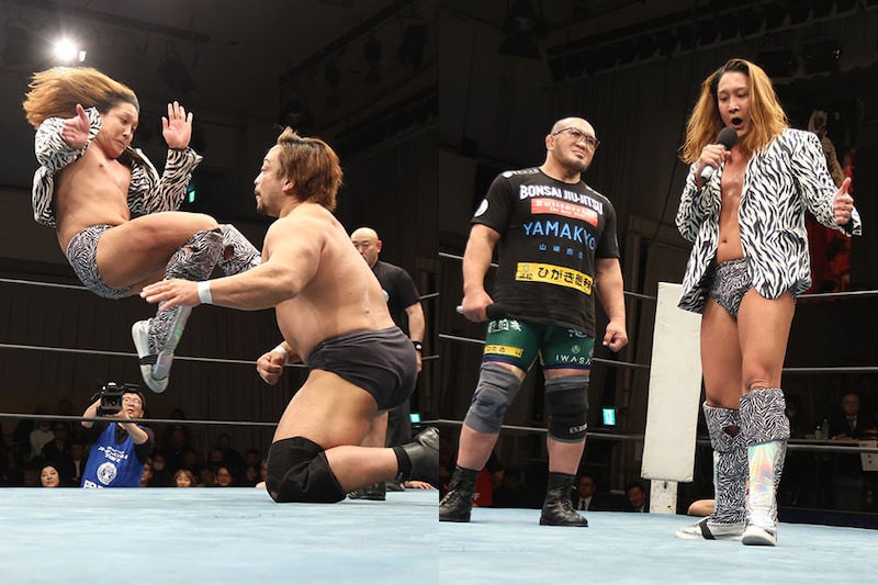 【ストロングスタイル】関本が猛攻も…黒潮が大逆転でレジェンド王座薄氷V1 次期挑戦者にシュレック指名