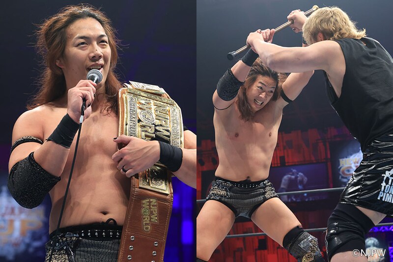 【新日本】TAKESHITAが地元挑戦・裕二郎退けTV王座初防衛、海野を指名