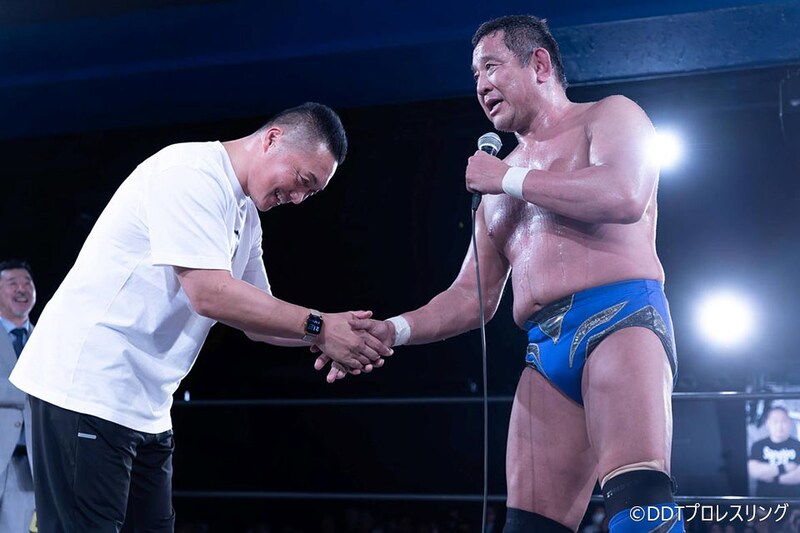 【超日本プロレス】CIMAが電撃来場、永田と29年越し合体 存続決定の超日本5・27上野で高木&澤田と激突