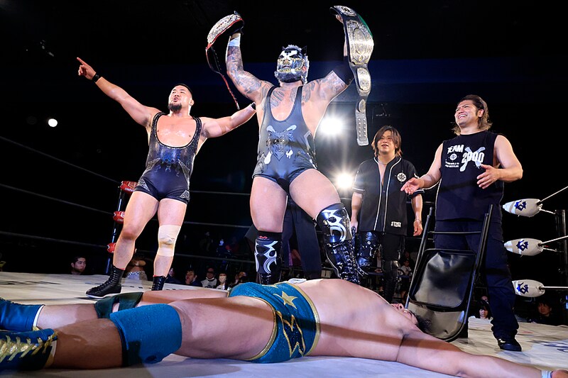 【NOAH】GHC戦へYoshiki屈辱…ウルフが強奪&ベルト殴打で“二冠"猛アピール 「自覚不足」指摘の北宮は返上勧告