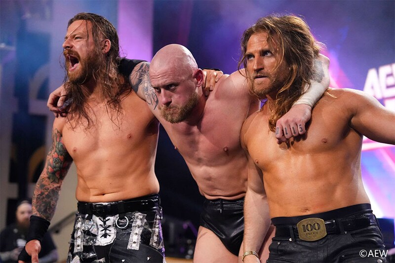 【AEW】ザ・ドッグスまさかの一日天下 キャシディ&ストロング&オライリーに敗れてAEW世界トリオ王座陥落