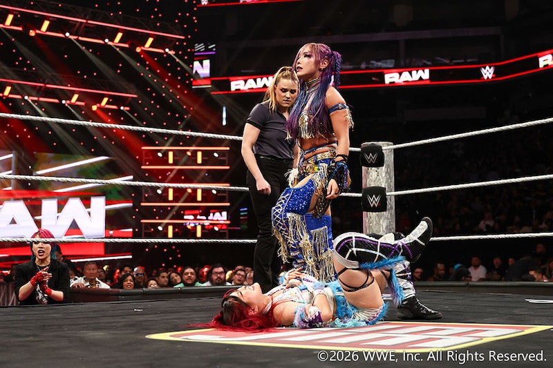 【WWE】日本人対決実現 アスカ介入でカイリがイヨを撃破