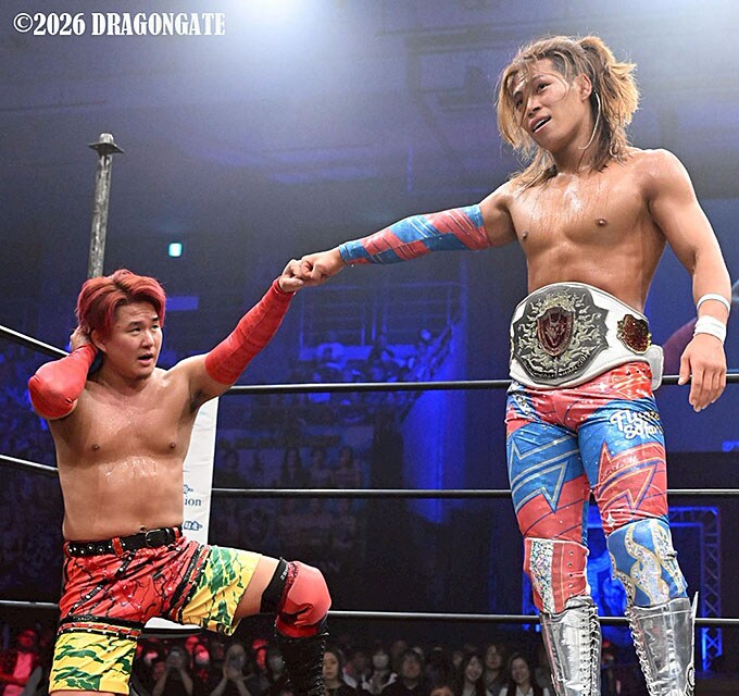 【DRAGONGATE】田中が手負いのU-T撃破でブレイブゲート完勝V10 最多防衛タイ記録に王手