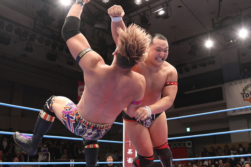 【全日本】菊田がBブロック2位通過 綾部正面突破で雪辱 「全日本プロレス思っいきり潰してやるよ」