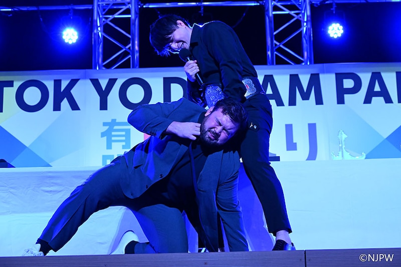 【新日本】大阪城NEVER戦決定で成田要求「黒帯かけろ」、ウルフ「負けたら黒帯返上してやるよ」