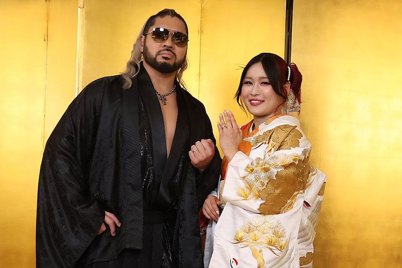 【WWE】NARAKUとイヨ・スカイが結婚発表 「お互い支え合い、高め合いながら頑張っていきます」