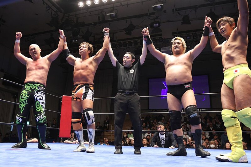 【ドラディション】長井&小島と熱戦ドロー 船木と諏訪魔がタッグ継続に色気