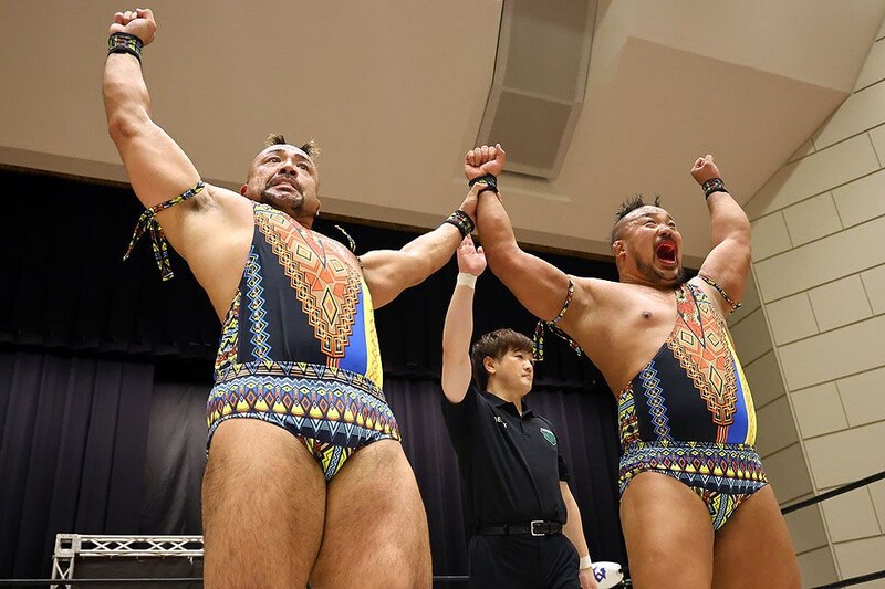 【NOAH】“情熱MAX”征矢&飯野が怒とうの無傷3連勝でB単独首位 KENTA&稲畑は脱落
