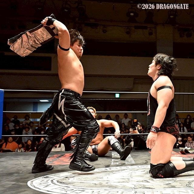 【DRAGONGATE】箕浦が我蛇髑髏対決制すも菊田が追放宣言
