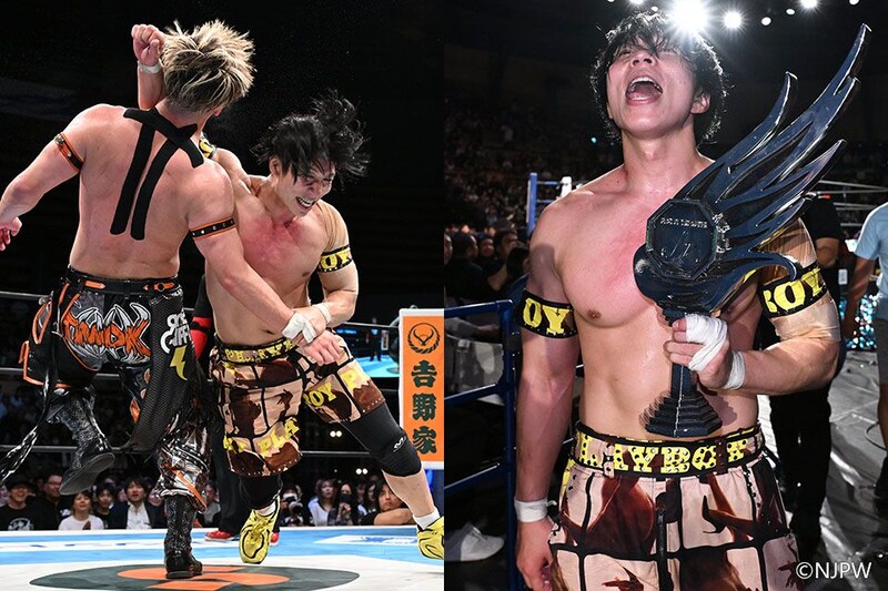 【新日本】YOHがスーパーJr.初制覇 “極上のCHAOS”全開で藤田との激闘制してシングル初栄冠