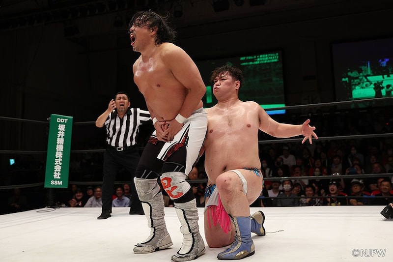 【DDT/新日本】ディーノが緊急参戦 後藤との異次元対決実現も唇奪えず