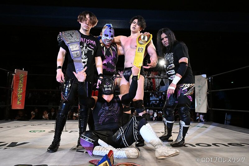 【DDT】ダムネーションT.AがS.L.C.退けKO-D10人タッグ王座初防衛 桜庭大翔はデビュー3戦目で自力初勝利&初ベルト