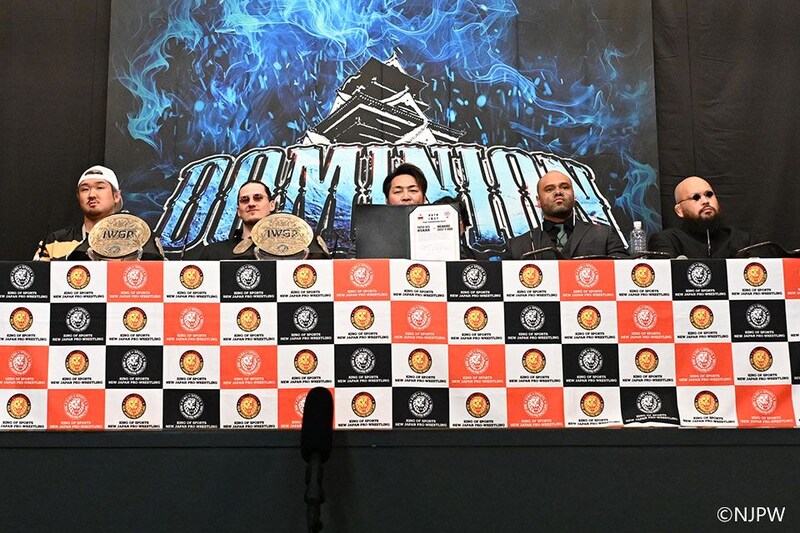 【新日本】Iceが対HENAREの「ハイブラ化」を予告 IWGPタッグ公開調印式