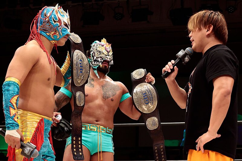 【NOAH】ベイン&アレハが緊急挑戦・小峠&大原退けGHCジュニアタッグV3 来場Riiitaが“ジャッキーリータ”で挑戦へ