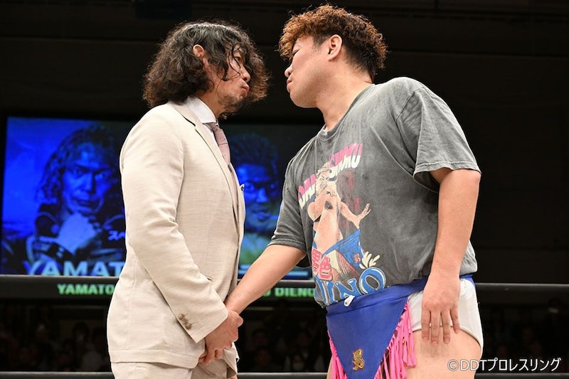 【DDT】YAMATOが8・11両国でディーノと一騎打ち 「俺に男色殺法は通用しないぞ!」