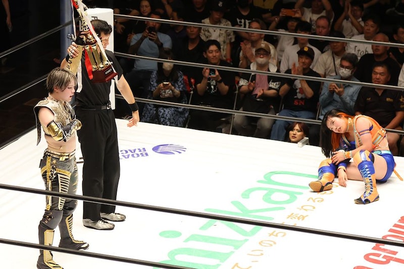 【スターダム】八神がSTARS新メンバー浜辺返り討ちでフューチャー王座盤石V6