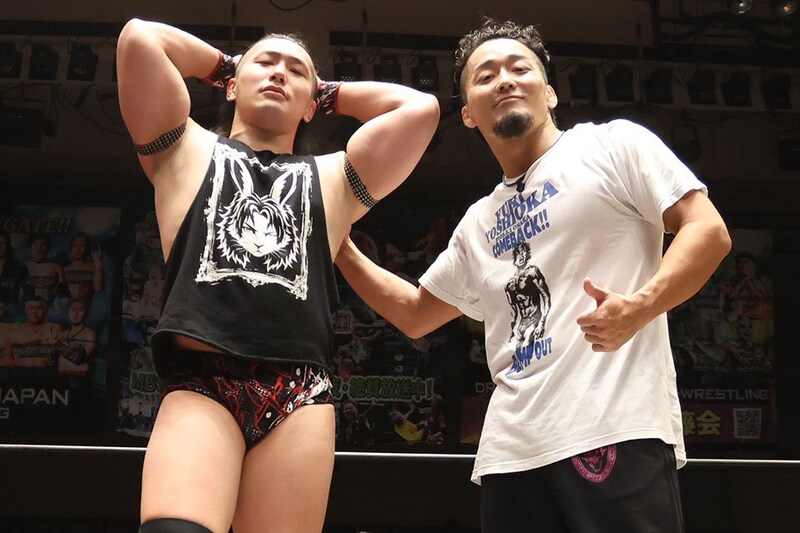 【DRAGONGATE】箕浦が吉岡とタッグ結成 7・20神戸ワールドでのツインゲート挑戦が決定