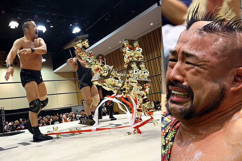 【NOAH】征矢号泣…北宮＆杉浦が“トロフィーちゃん”完全破壊 GHCタッグ最終前哨戦で暴挙