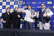 【全日本】関本&真霜が「20数年来の絆」強調でベルト獲り宣言 斉藤ブラザーズは全日本の勢い加速へ防衛予告 世界タッグ戦会見