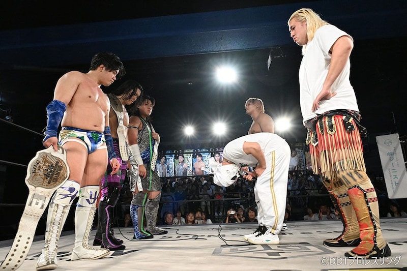 【DDT】正田&高鹿&佐藤がファンドラ撃破でKO-D6人タッグ王座V6 8・11両国でKANON&納谷&ビエント迎撃へ