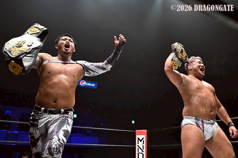 【DRAGONGATE】新タッグ“XenisS"吉岡&箕浦返り討ちでISHIN&加藤がツインゲート初防衛