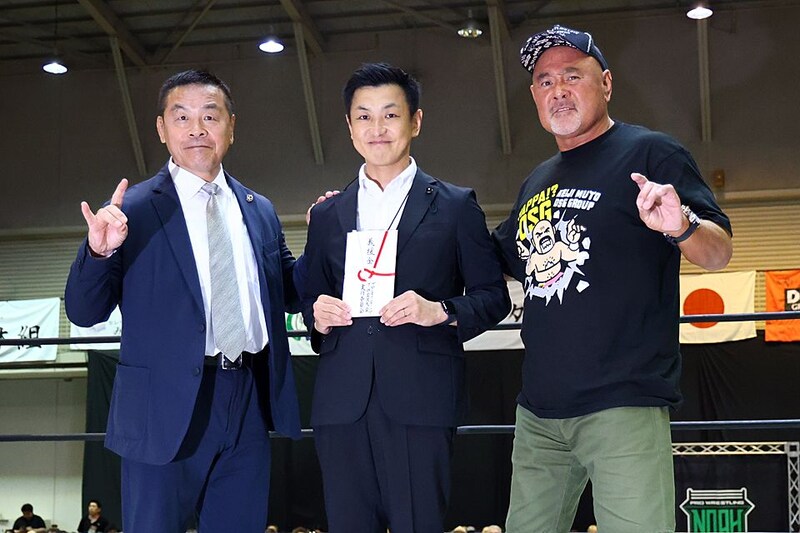 【NOAH】馳前知事がNOAH金沢大会登場 武藤の復帰要請に「武藤ちゃんが復帰するなら…」