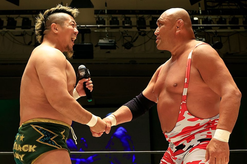 【NOAH】超ヘビー級コンビ誕生…Yoshiki&藤田が電撃合体、GHCタッグ挑戦へ