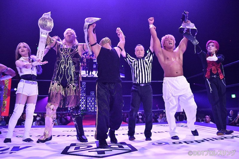 【DDT】ビエントが後輩トリオに執念の勝利でKO-D6人タッグ初戴冠 8・17神田でのリマッチ決定